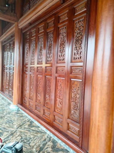 Cửa bức bàn-Xây dựng chùa ở Thanh Hóa