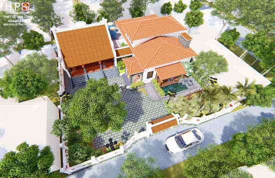 Mẫu thiết kế nhà 3 gian kết hợp khuôn viên nhà ở của Anh Bình-Hưng Yên