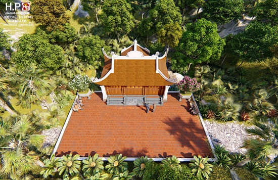 Mẫu thiết kế đền thờ Thánh Gióng ở Sóc Sơn-Hà Nội